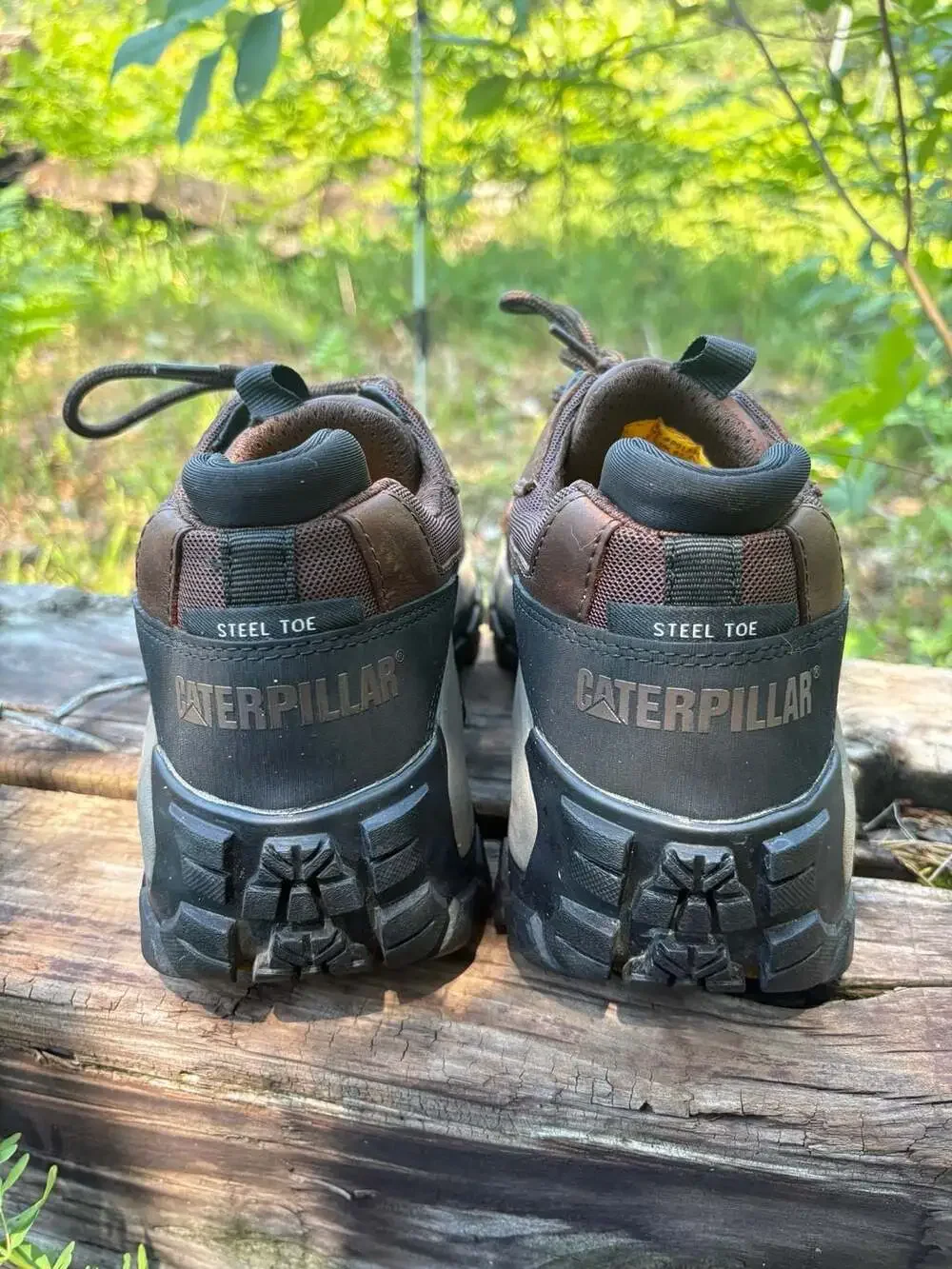 Caterpillar Invader ST EH Steel Toe Work Shoes Brown Men's Size 7.5 Wide
